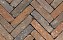 Клинкерная тротуарная брусчатка Penter Zenneton mix wasserstrich tumbled, 200*50*65 мм