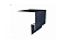 Планка околооконная сложная 250х50х18 (j-фаска) 0,45 PE с пленкой RAL 7024 мокрый асфальт
