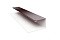 Планка П-образная 0,45 PE с пленкой RAL 8017 шоколад