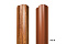 Штакетник М-образный А фигурный 0,5 Velur20 RAL 3009 оксидно-красный
