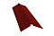 Планка конька плоского 150х40х150 0,45 PE с пленкой RAL 3011 коричнево-красный