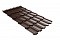 Профиль волновой квинта плюс Grand Line c 3D резом 0,45 PE RAL 8017 шоколад