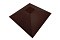 Колпак на столб под фонарь 390х390мм 0,5 Satin с пленкой RAL 8017 шоколад