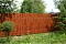 Штакетник Полукруглый Slim фигурный 0,45 Drap RAL 3005 красное вино