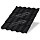 Металлочерепица МЕТАЛЛ ПРОФИЛЬ Монтекристо-M (VALORI-20-DarkGrey-0.5)