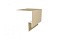 Планка околооконная сложная 250х75х18 (j-фаска) 0,45 PE с пленкой RAL 1015 светлая слоновая кость