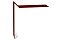 Планка ветровая для мягкой кровли 130х25х100 0,45 PE с пленкой RAL 3009 оксидно-красный