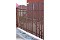 Штакетник П-образный А фигурный 0,45 PE-Double RAL 8017 шоколад