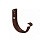Крюк универсальный с комплектом крепления (Коричневый (RAL8017))